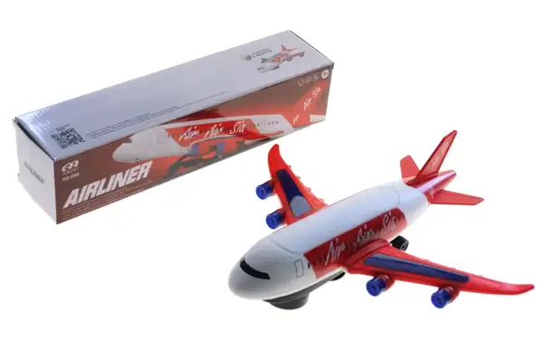 Літак на батарейках з підсвіткою, в коробці R06 р.36,5*8,5*8,5см купити