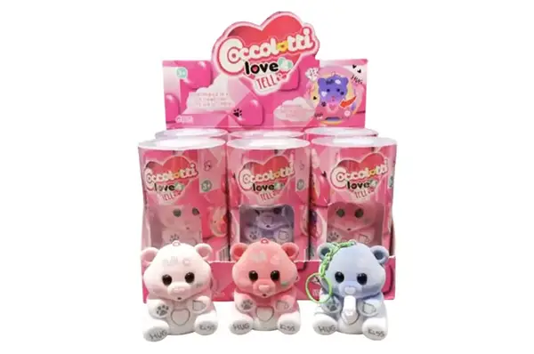 Ведмедик повторюшка Coccolotti C29201, 8,5 см в колбі 15см. 6 шт дисплей бокс купити