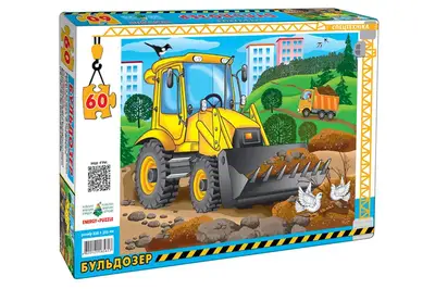 Пазл 60 елем. "Бульдозер" КФІ купити