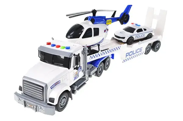 Автовоз інерційний 88075A з вертольотом, озвучений зі світлом, в коробці YG Toys купити недорого в Україні, фото 3