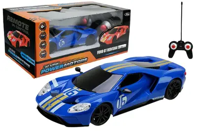 Машина на радіокеруванні PM2413 BLUE "POWERMOTORS",1:24 FORD GT HERITAGE EDITION,синього кольору,з акумулятором,зі світлом у коробці р.26,5x14x10,5см купити