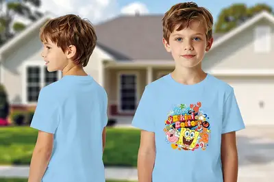 Футболка бавовняна QB-SB-001-03-110-116 SpongeBob Kids 110-116 qbee купити
