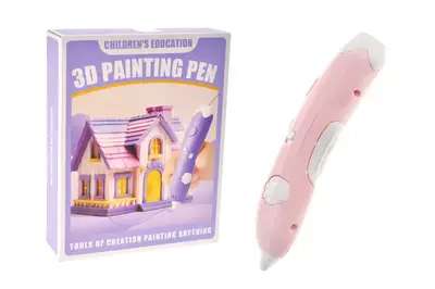 Набір ручка 3D SK301-2MLD/2YG/3KLM, 3 види мікс, шнури, зарядне, інструкція, в коробці р. 16,7*4,6*21 см купити