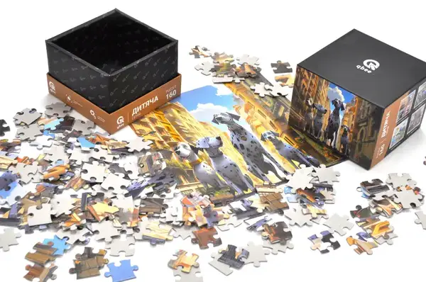 Пазли - 160 елм. - QB500-005 "Чотири далматинці" qbee купити недорого в Україні, фото 2