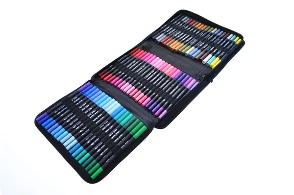 Набір акварельних маркерів DUAL BRUSH 80/DW-80 80 кольорів в чохлі купити недорого в Україні, фото 3