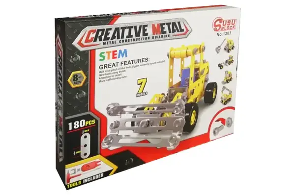 Конструктор металевий "Будівельний" 180дет 1203 р.26*20*4см купити
