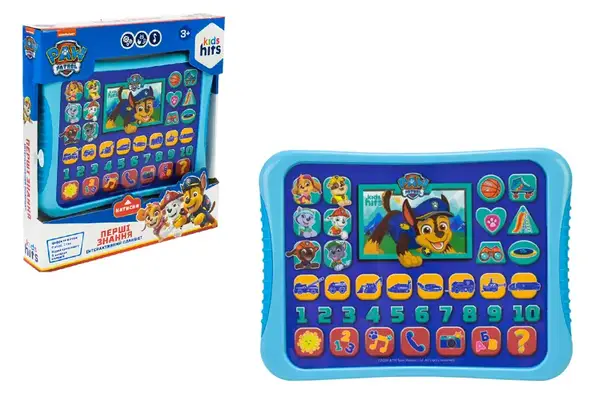 Планшет KH01/013L "Перші знання" Paw Patrol, на батарейках, в коробці р.25х27х4 см KidsHits купити