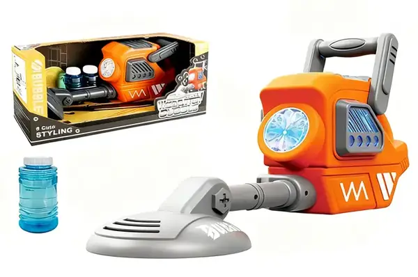 Металошукач з мильними бульбашками BE-040 на батарейках, зі світлом, в коробці р.39x12x19 см YG Toys купити