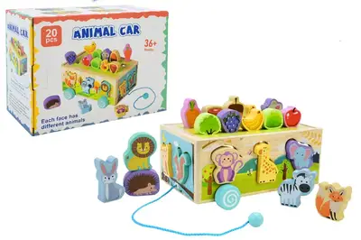 Дерев’яна іграшка C9418 сортер, каталка у коробці р.22,5x17x10,6см Дерев’яна іграшка C9418 сортер, каталка у коробці р.22,5x17x10,6см купити