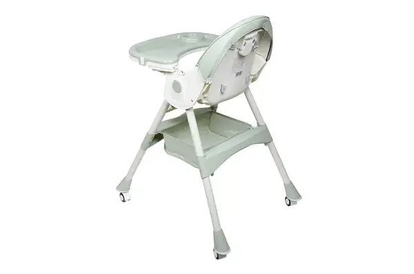 Стільчик для годування Kidoro One (ST-6540) Green, з екошкіри на колесах, у коробці р.52x25x43 см купити недорого в Україні, фото 2