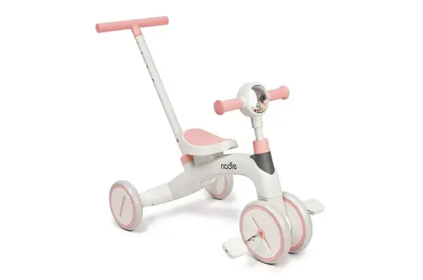 Велобіг Maraton NODLE A5 рожевий 4в1 батьківська ручка купити недорого в Україні, фото 2