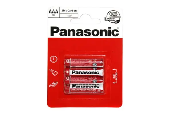 Panasonic сольова LR03 4 шт. блістер купити