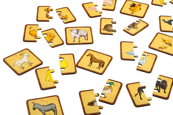 Головоломка дерев'яна Puz-37351 "Свійські тварини" PuzzleOk купити недорого в Україні, фото 5