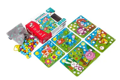 Дерев'яна мозаїка "Ферма" ZB2002-01 VladiToys купити