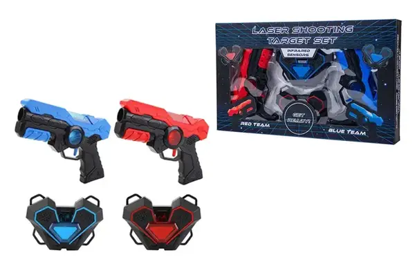 Набір бластерів 9803-6 "Laser Battle" на батарейках, в коробці р.45x27x5 см YG Toys купити