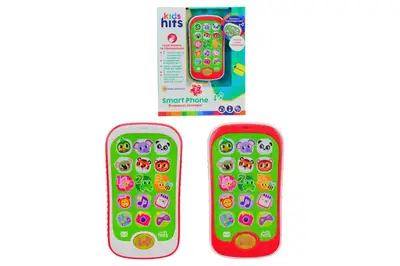 Телефон музичний Kids Hits, KH03/004 "Яскравий зоопарк",батар у комплекті.,2 кольори мікс, короб. 23*3,5*18.5 см Телефон музичний Kids Hits, KH03/004 "Яскравий зоопарк",батар у комплекті.,2 кольори мікс, короб. 23*3,5*18.5 см купити
