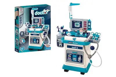 Лікарський набір 008-205 на батарейках,з світлом, звуком,аксесуари,в коробці р.49x39x10,5 купити