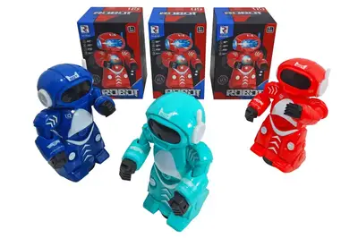 Робот музичний ZR160 3 види зі світлом, в коробці р.12,8х11х19,4 см YG TOYS купити