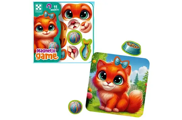 Гра розвиваюча магнітна "Емоції Кошеняти" VT3220-05 VladiToys купити