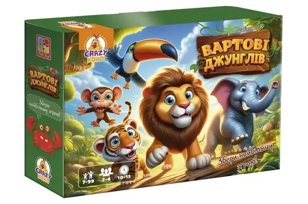 Настільна розважальна гра "Вартові джунглів" VT8055-47 VladiToys купити недорого в Україні, фото 2