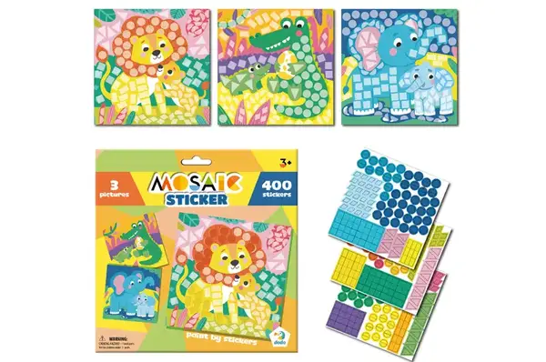 Набір для творчості. Мозаїка зі стікерами 300896 «Зоопарк» DoDo купити