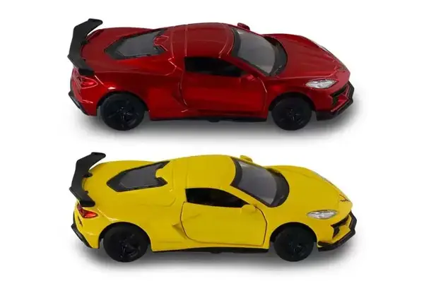 Автомодель – 250310 CHEVROLET CORVETTE C8 Z06 2024 (жовтий, червоний) купити недорого в Україні, фото 6