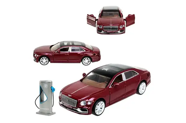 Машина (електро) металева АВТОПРОМ 68718R/ 68718G 1:38 "Bentley Flying Spur Hybrid" батар., світло, звук, відкр.двері, капот, багаж., коробка купити недорого в Україні, фото 3