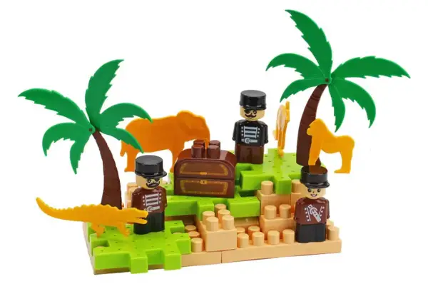 Конструктор блочний 2642 “Острів Піратів” 170 дет. в коробці ТЕХНОК купити недорого в Україні, фото 3