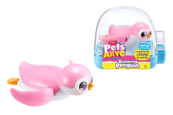Інтерактивна іграшка 9573B Pets Alive S1, пінгвінчик, рожевий Pets & Robo Alive купити