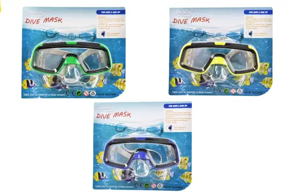 Маска для плавання 6808P від 6 років, на блістері р.17x15 см YG Toys купити
