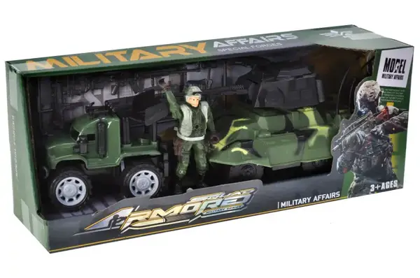 Машина 7-3 військова з набором, в коробці р.35,5x10x14 см YG Toys купити