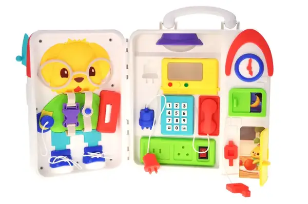 Бізіпланшет XQS2069A активна панель, шухляди, замки, дверцята, в коробці р.23x9x27 см YG Toys купити недорого в Україні, фото 5