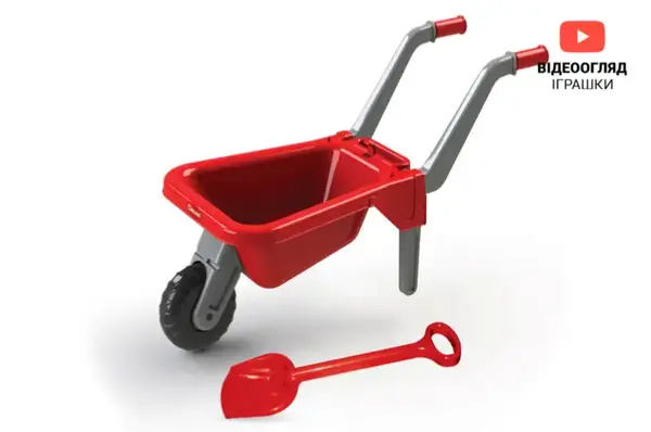 Тачка 01530/1 червона, з лопаткою DOLONI купити