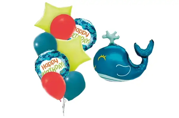 Набір з 9 повітряних кульок "Кит" 18191 ТМ "Твоя Забава" купити