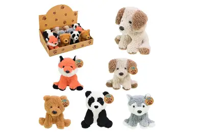 М'яка іграшка MJ2412 6 видів, 12шт в боксі дисплей 46x30x14,5 см купити