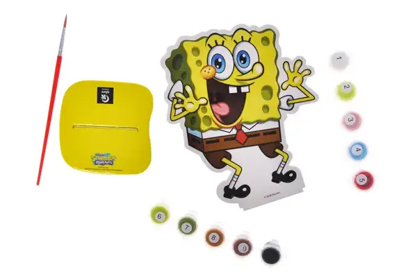 Набір для розпису за номерами QB007-004 "Фігурка Губка Боб" р.28,5x15,2 см qbee купити недорого в Україні, фото 3