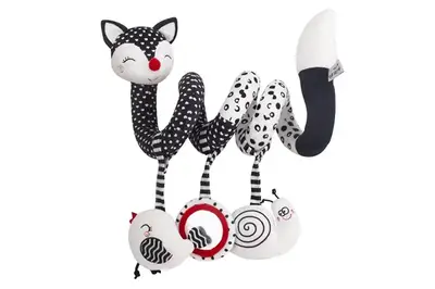 Брязкальце T168266-1 лисичка м'яке спіраль з люстерком кул.30*10*22 купити