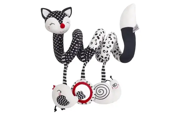 Брязкальце T168266-1 лисичка м'яке спіраль з люстерком кул.30*10*22 купити