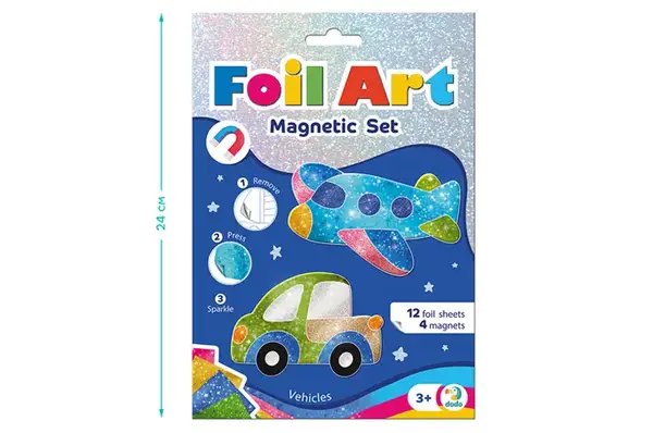 Магнітний набір для творчості з фольгою 200308 "Транспорт" DoDo купити недорого в Україні, фото 5