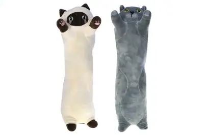 М`яка іграшка-подушка L2403 "Кіт-Батон" в асортименті 50 см купити