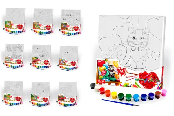 Набір для розпису на полотні 31x31 см PX-07-01,02,03,04,0...10 "Canvas Painting" DANKO купити недорого в Україні, фото 3