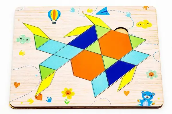 Головоломка дерев'яна Puz-96896 "Танграм Рибка"р. 17х14х0,6 см PuzzleOk купити