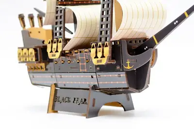 Дерев'яний 3D конструктор "Піратський корабель" Puz-00928 р.34*27*9см PuzzleOk купити