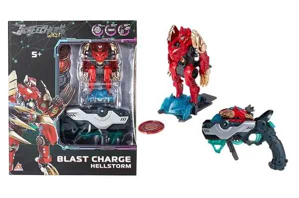 Ігровий набір SCREECHERS WILD! S5 L1 – EU686112 ХЕЛШТОРМ (запускач-бластер, машинка-трансформер) купити