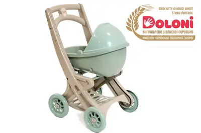 Візочок для ляльок 0121/01eco з люлькою Eco Green DOLONI купити