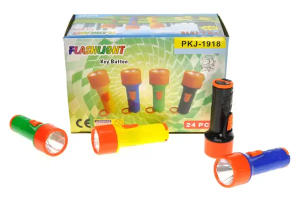 Ліхтарик дитячий 1417/PKJ-1918 на батарейках продаж по 24 шт. купити