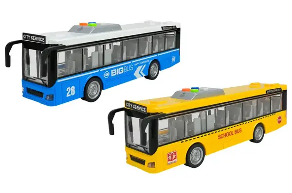 Автобус інерційний, озвучений, зі світлом, в коробці WY910AB р.32*10,5*16,5см купити недорого в Україні, фото 2