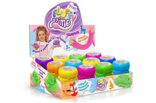 Слайм FLS-01-01U "Fluffy Slime" 200 гр, в дисплеї 12 шт. DANKO купити