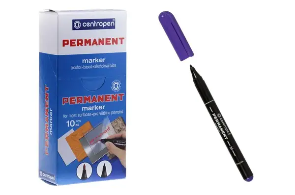 Маркер Centropen Permanent 2846/01 Чорний 1 мм купити