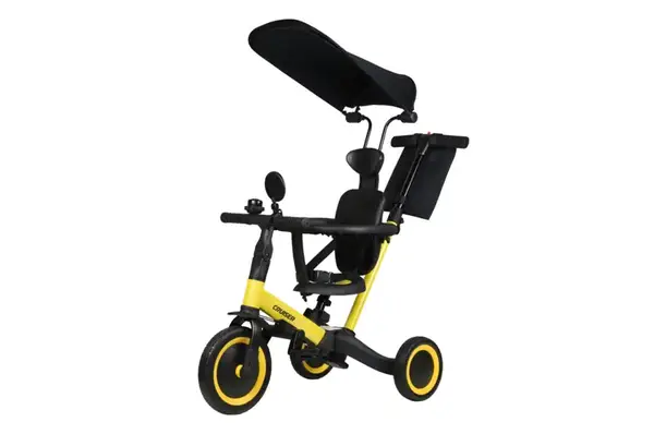 Біговел Tri-cycle 5in1 Cruiser Versa yellow трансформер з дашком купити недорого в Україні, фото 3
